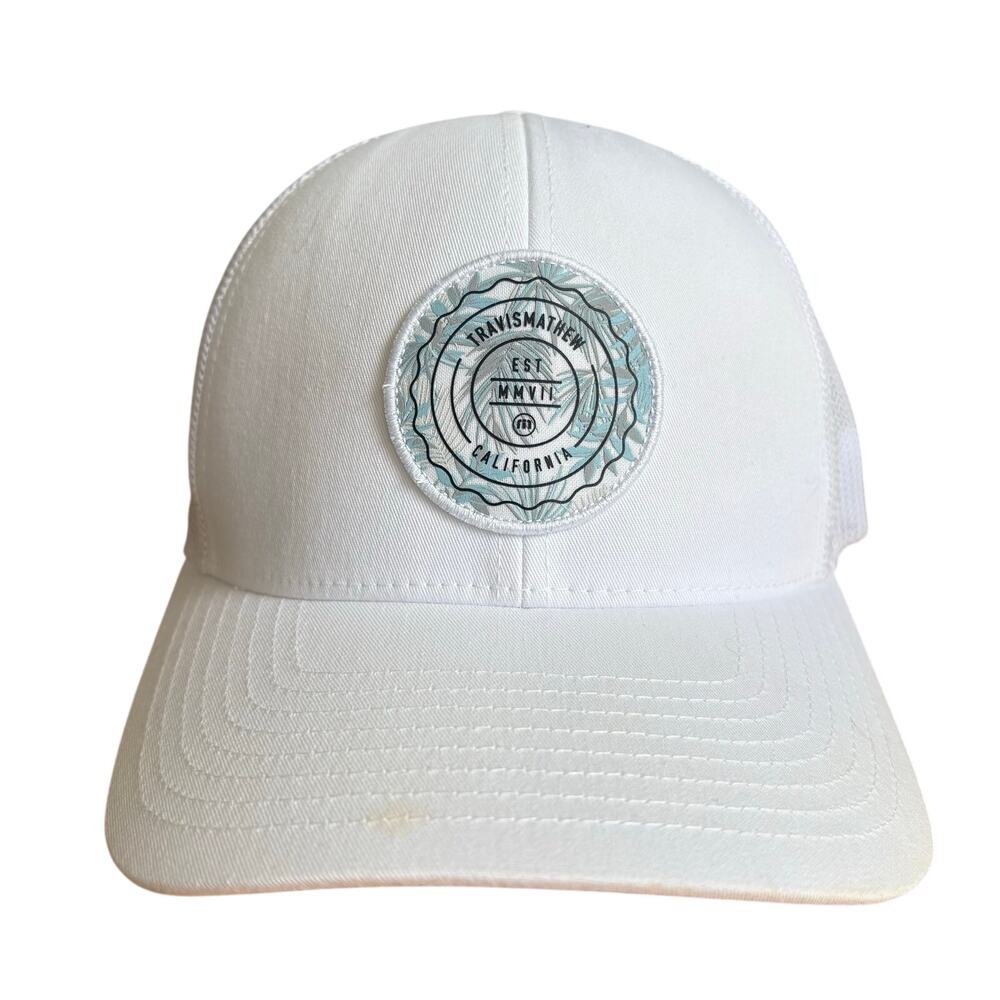 Travis Mathew Golf Mesh Trucker SnapBack Hat Cap Adjustable California 2007 READ
